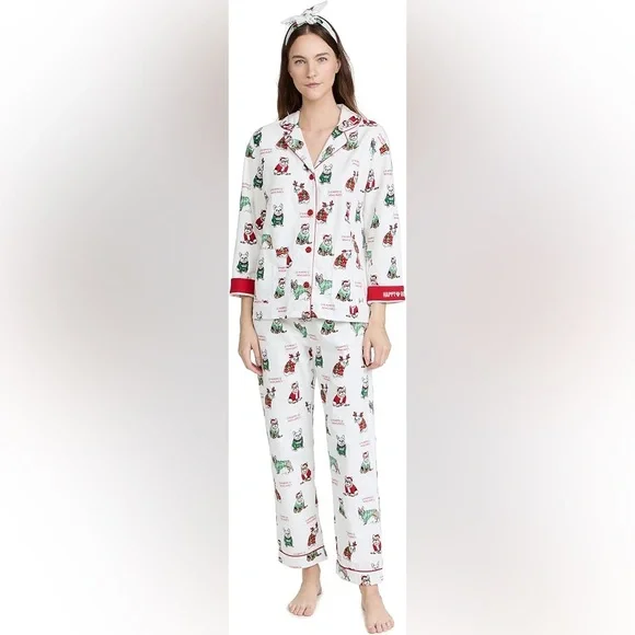 PJ Salvage Women’s Flannel Pajama Bottoms in Ivory, size XS, NWT! - Picture 1 of 11